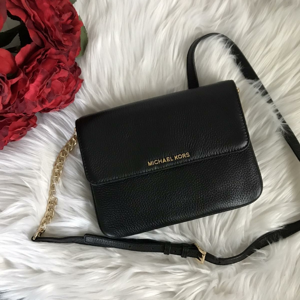 NWT MICHAEL KORS BEDFORD LARGE LEATHER CROSSBODY